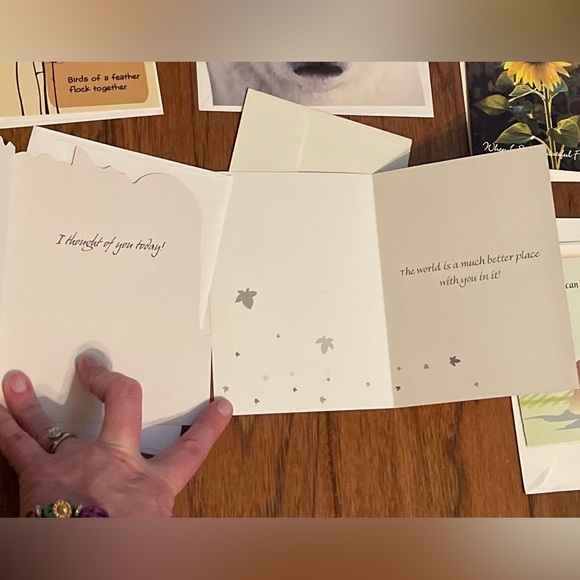 Thinking of You Cards Lot of 9 NATURE, BIRDS, DOGS greeting NOS - Picture 12 of 16